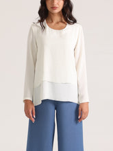 Off-White Double Layer Raw Edge Top