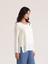 Off-White Double Layer Raw Edge Top
