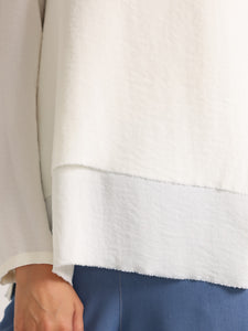 Off-White Double Layer Raw Edge Top