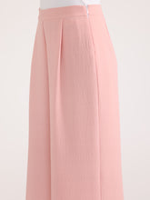 Salmon Pink Classic Trousers with Pleats
