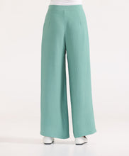 Sea Green Classic Trousers with Pleats