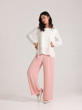 Salmon Pink Classic Trousers with Pleats
