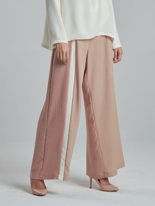 Deep Coral Two Tone Trousers