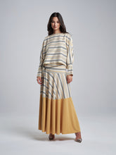 Oversized Tuscan Yellow Striped top