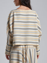 Oversized Tuscan Yellow Striped top