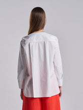 Cotton Shirt with Pink Panel