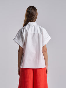 Double Breasted Short Sleeves Shirt