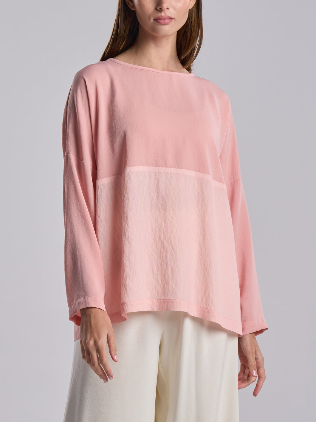 Two-Toned Salmon Top