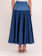 Denim & Marine Blue Skirt