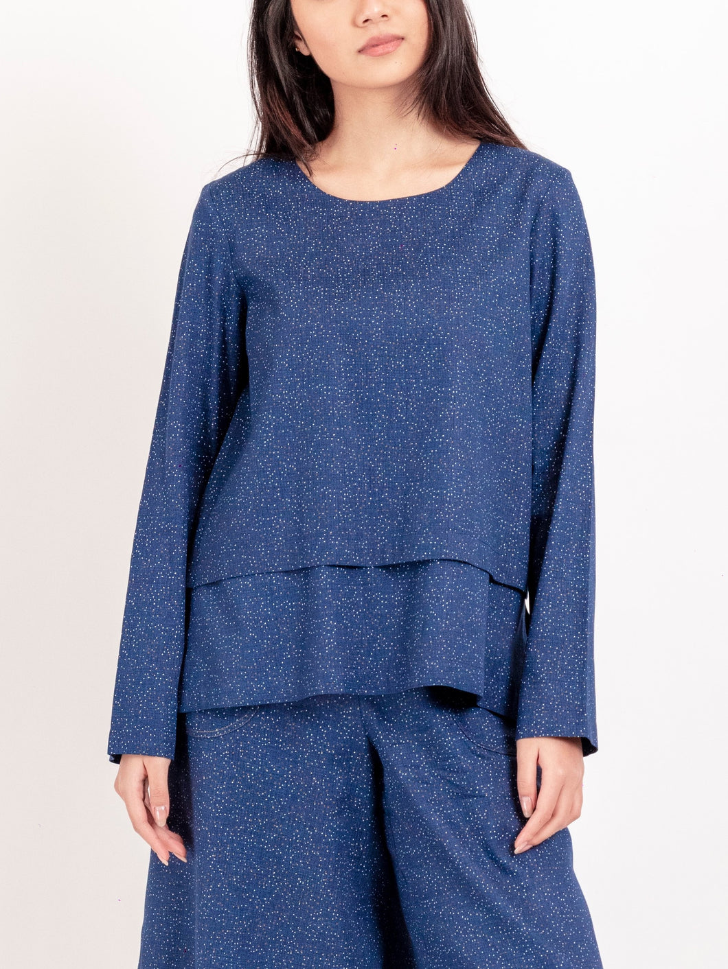 Marine Blue Double Layer Top