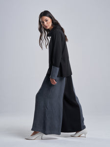 Washed Grey and Black Trousers