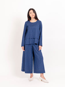 Marine Blue Double Layer Top