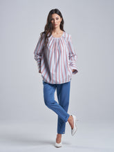 Red and Grey Striped Shirt