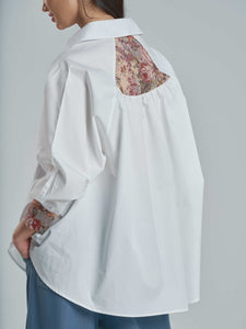 White & Floral Shirt