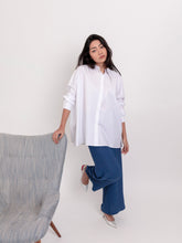 Navy Textured Classic Trousers with Pleats