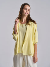 Flowy Raw-Edged Jacket in Yellow with Belt