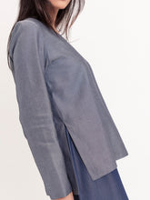 Two-Tone Long Sleeves Top