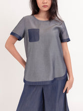 Short Sleeve Two-Toned Top