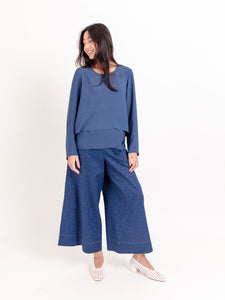 Double Layer Raw Edge Top